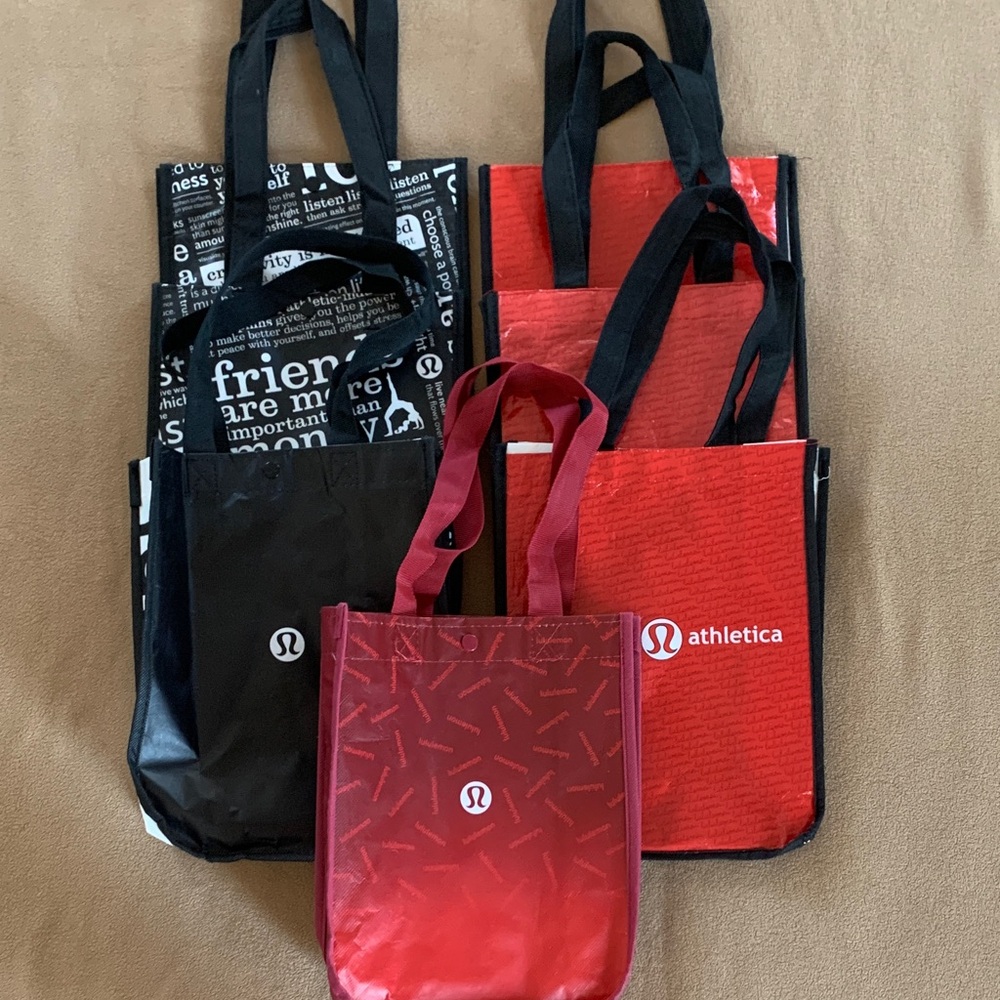 lululemon athletica Black and Red Tote Bags Sold separately $7 each